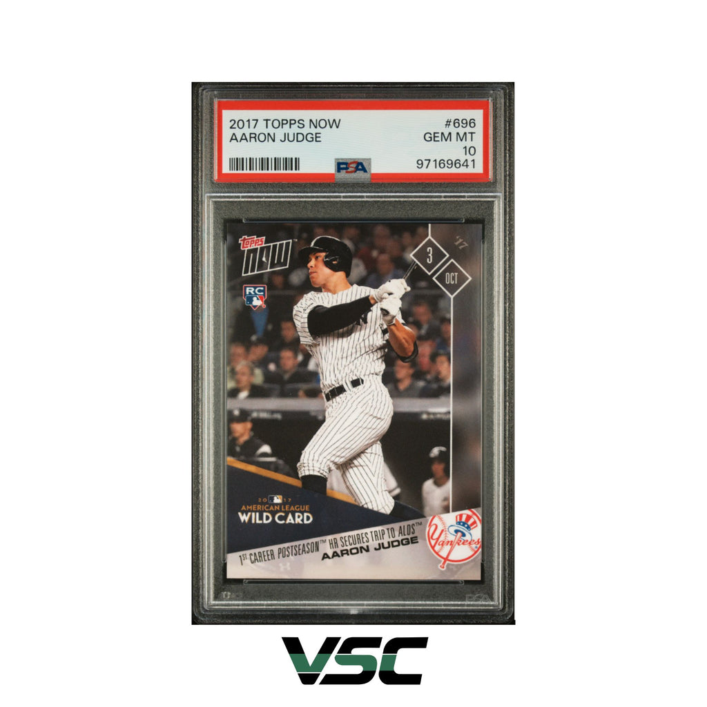 2017 Topps Now · Aaron Judge · 696 · PSA 10