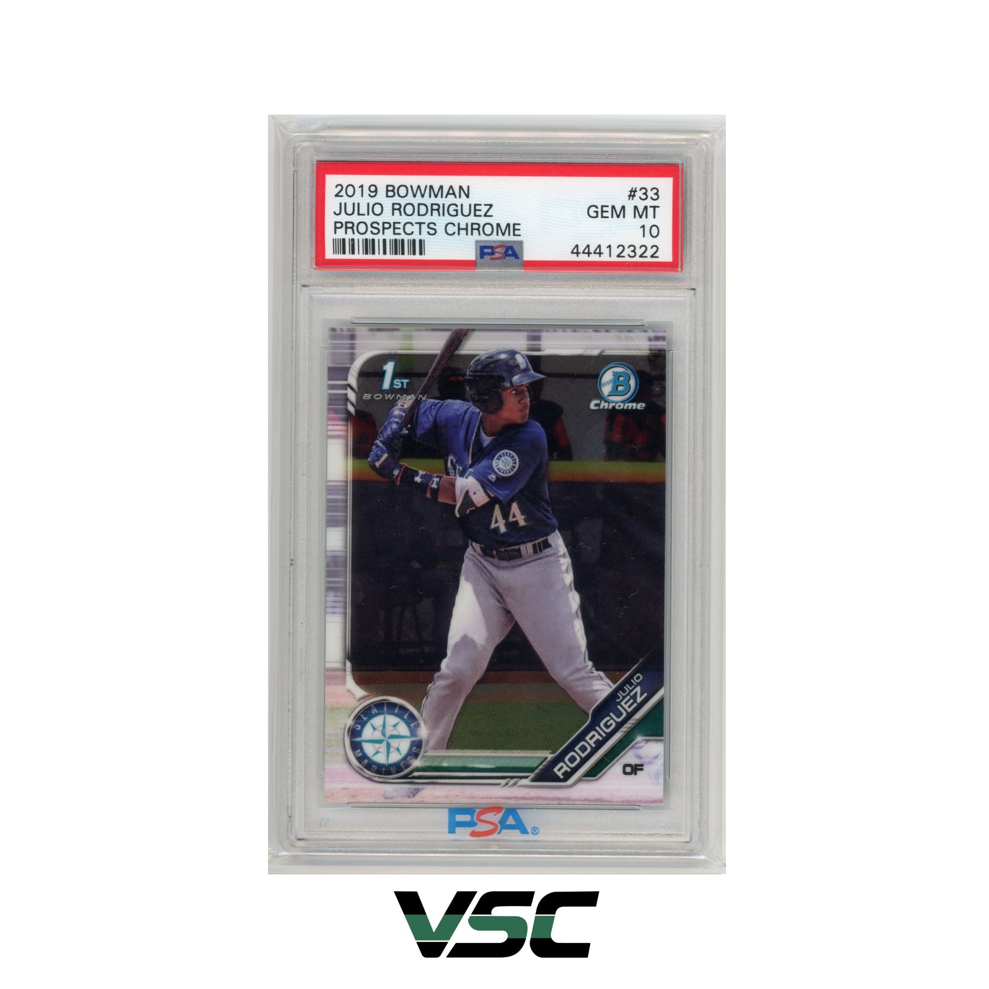 2019 Bowman · Julio Rodriguez · 33 · PSA 10