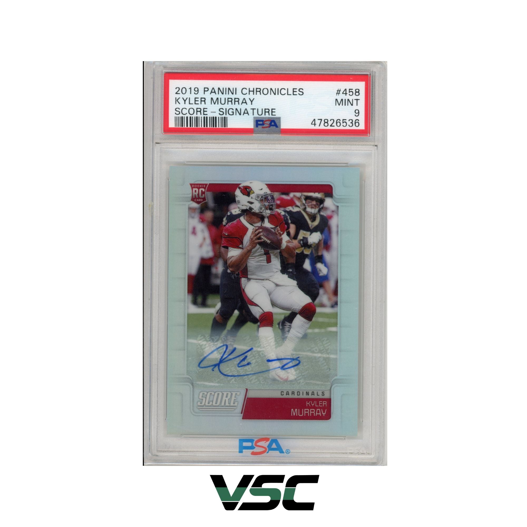 2019 Panini Chronicles · Kyler Murray · 458 · PSA 9