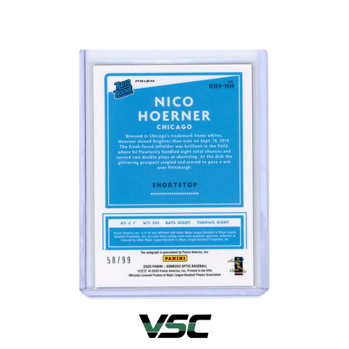 2020 Donruss Optic· Nico Hoerner · RRS-NH