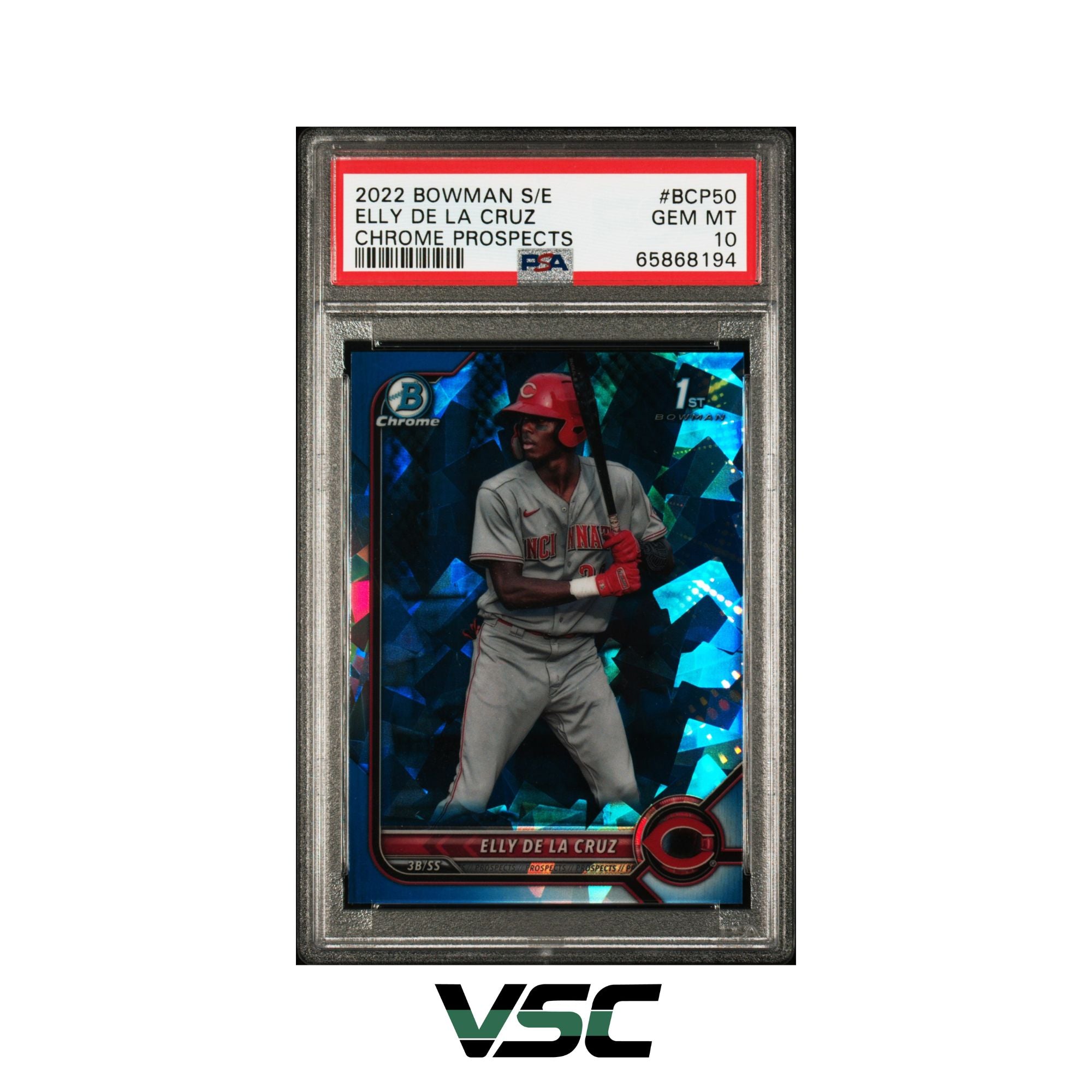 2022 Bowman S/E · Elly De La Cruz · BCP-50 · PSA 10