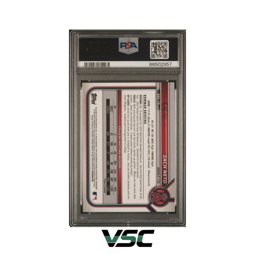 2022 Bowman S/E · Zach Neto · BDC-18 · PSA 10