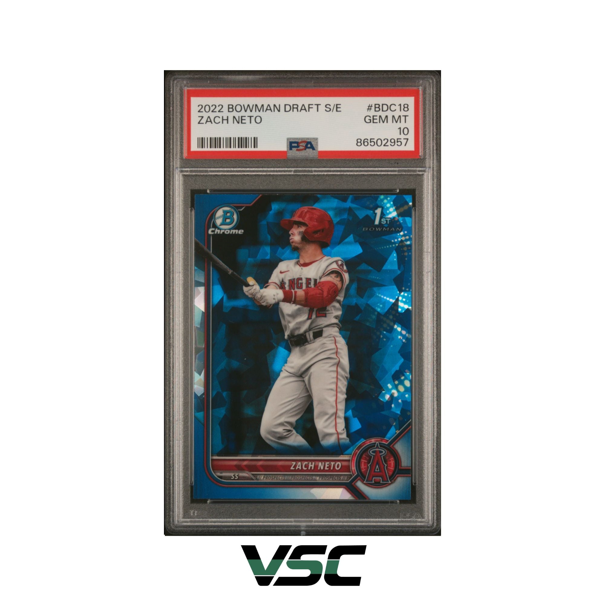 2022 Bowman S/E · Zach Neto · BDC-18 · PSA 10