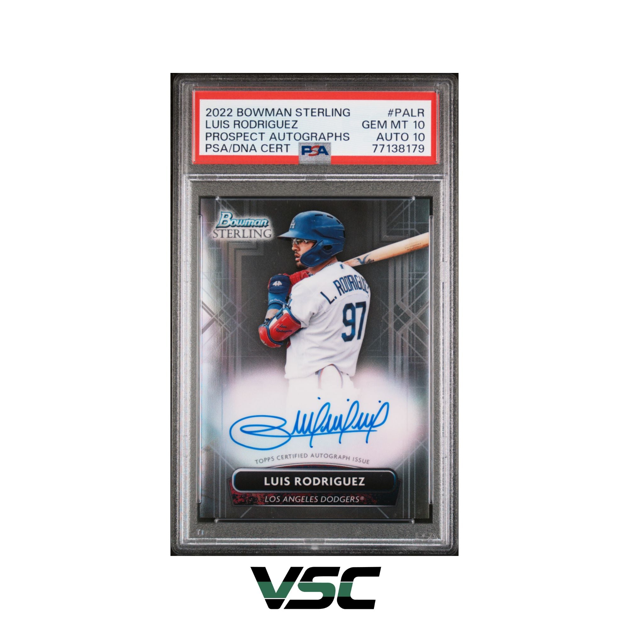 2022 Bowman Sterling · Luis Rodriguez · PA-LR · Auto · PSA 10