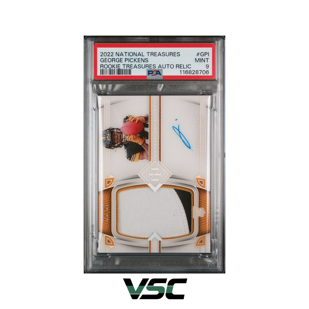 2022 National Treasures · George Pickens · GPI · PSA 9