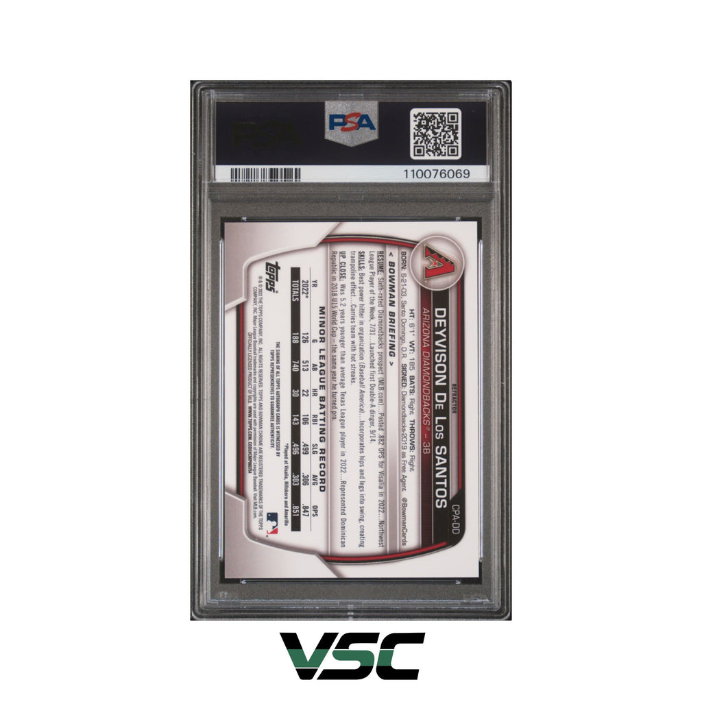 2023 Bowman Chrome · Deyvison De Los Santos · CPADD · PSA 9