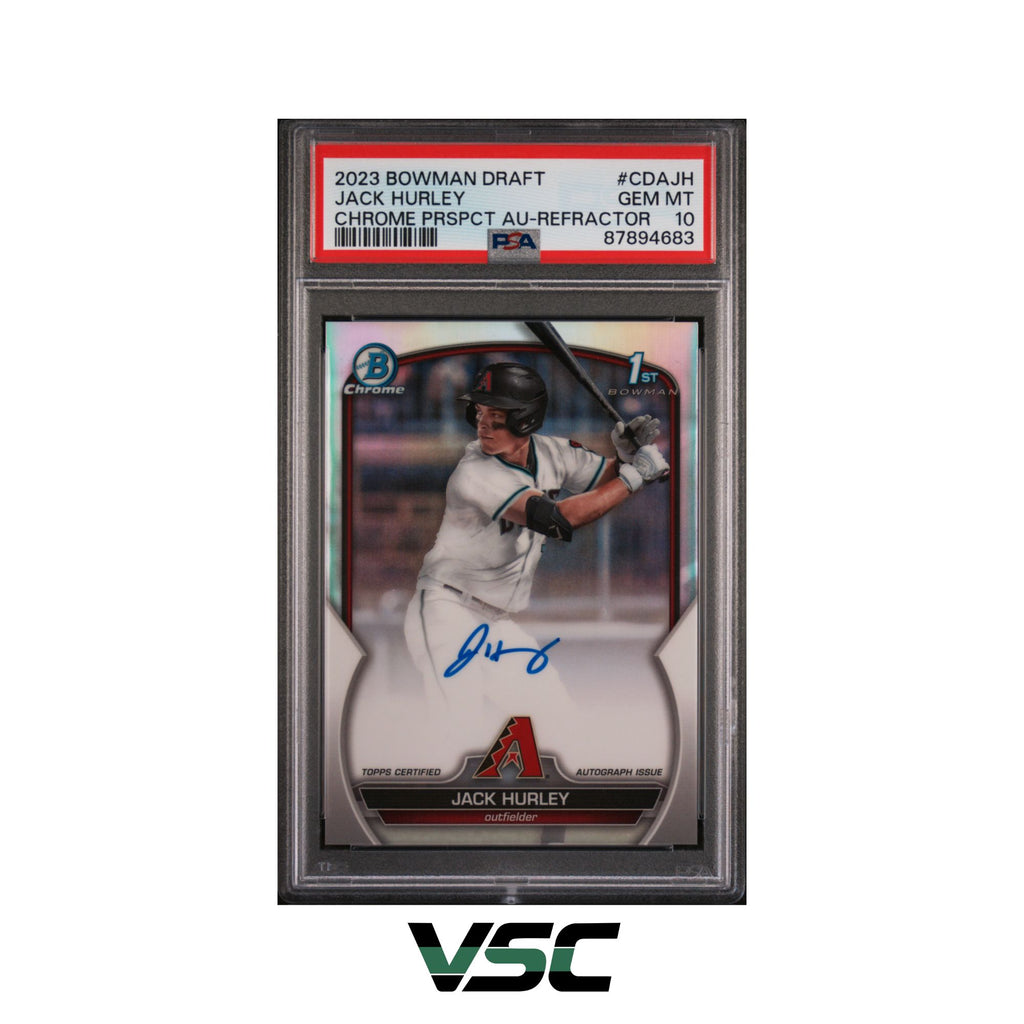 2023 Bowman Draft · Jack Hurley · CDAJH · PSA 10
