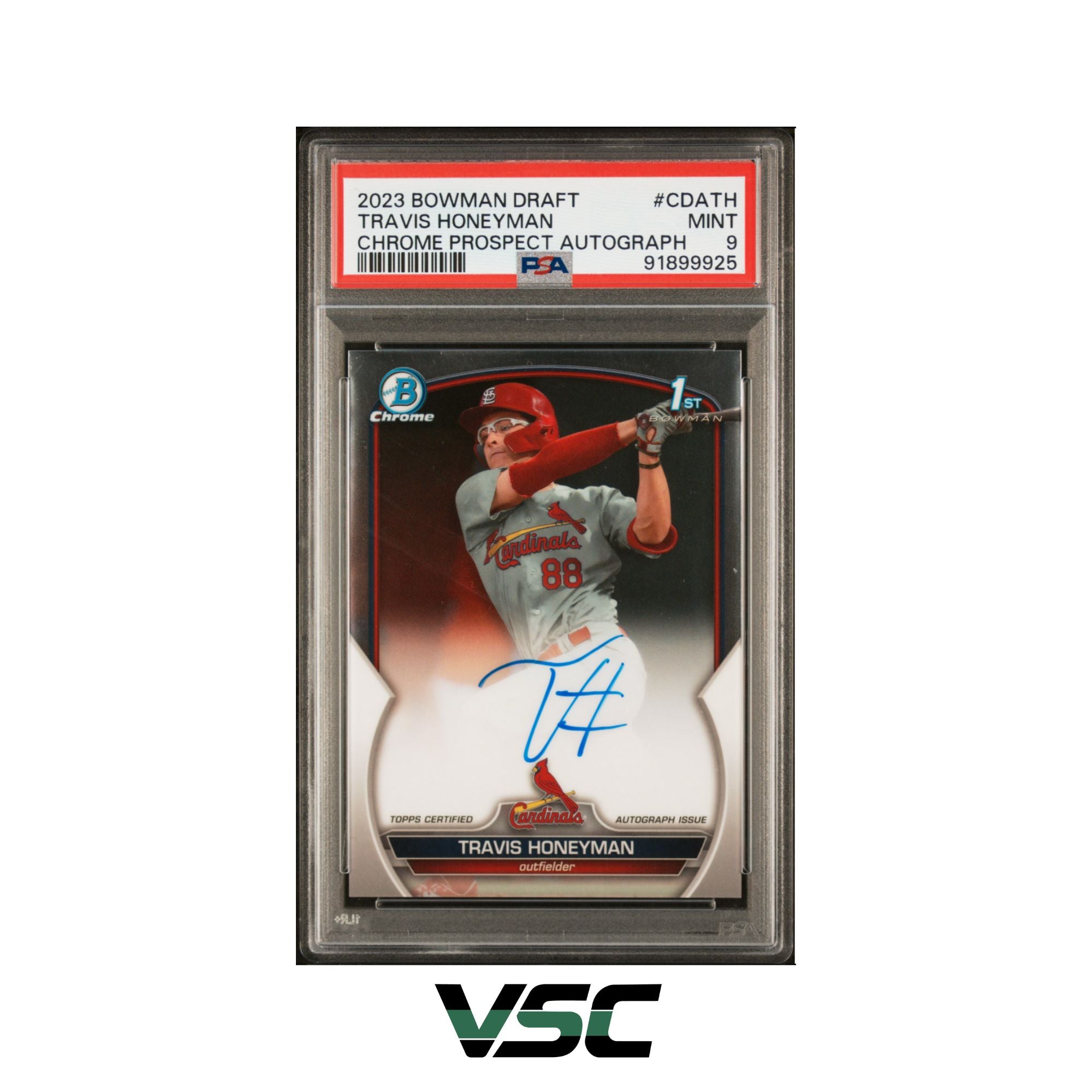 2023 Bowman Draft · Travis Honeyman · CDATH · PSA 9
