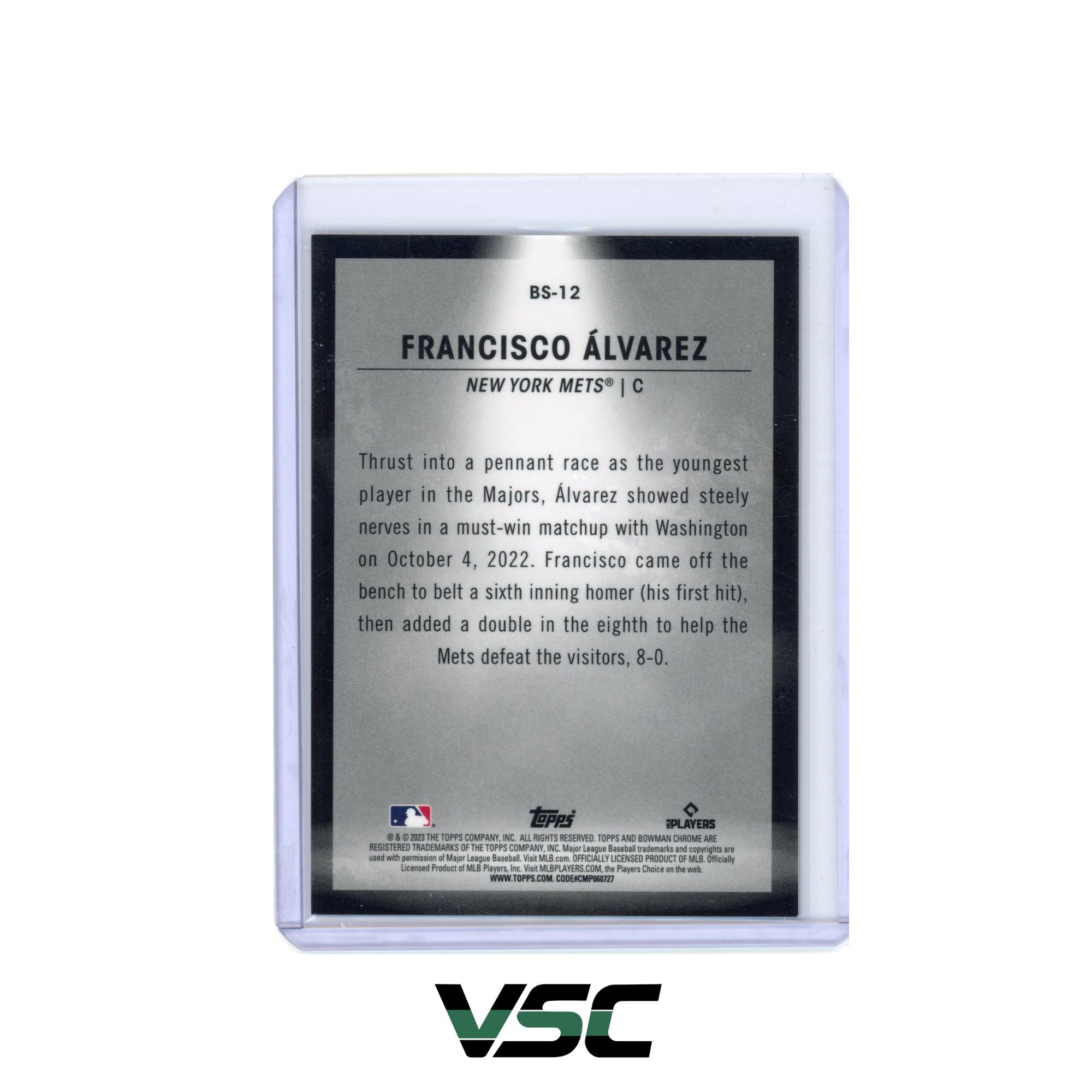 2023 Bowman · Francisco Alvarez · BS12