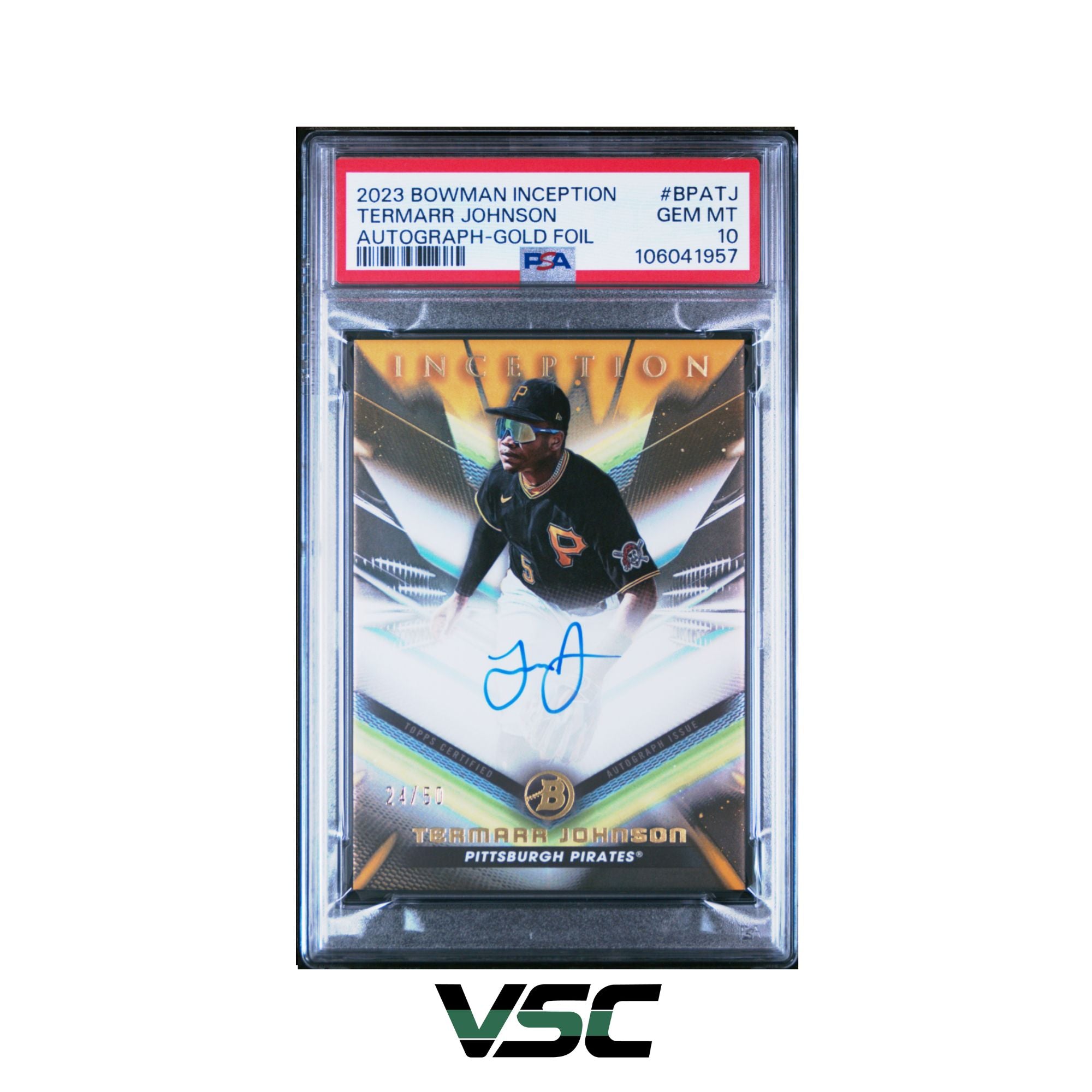 2023 Bowman Inception · Termarr Johnson · BPATJ · PSA 10