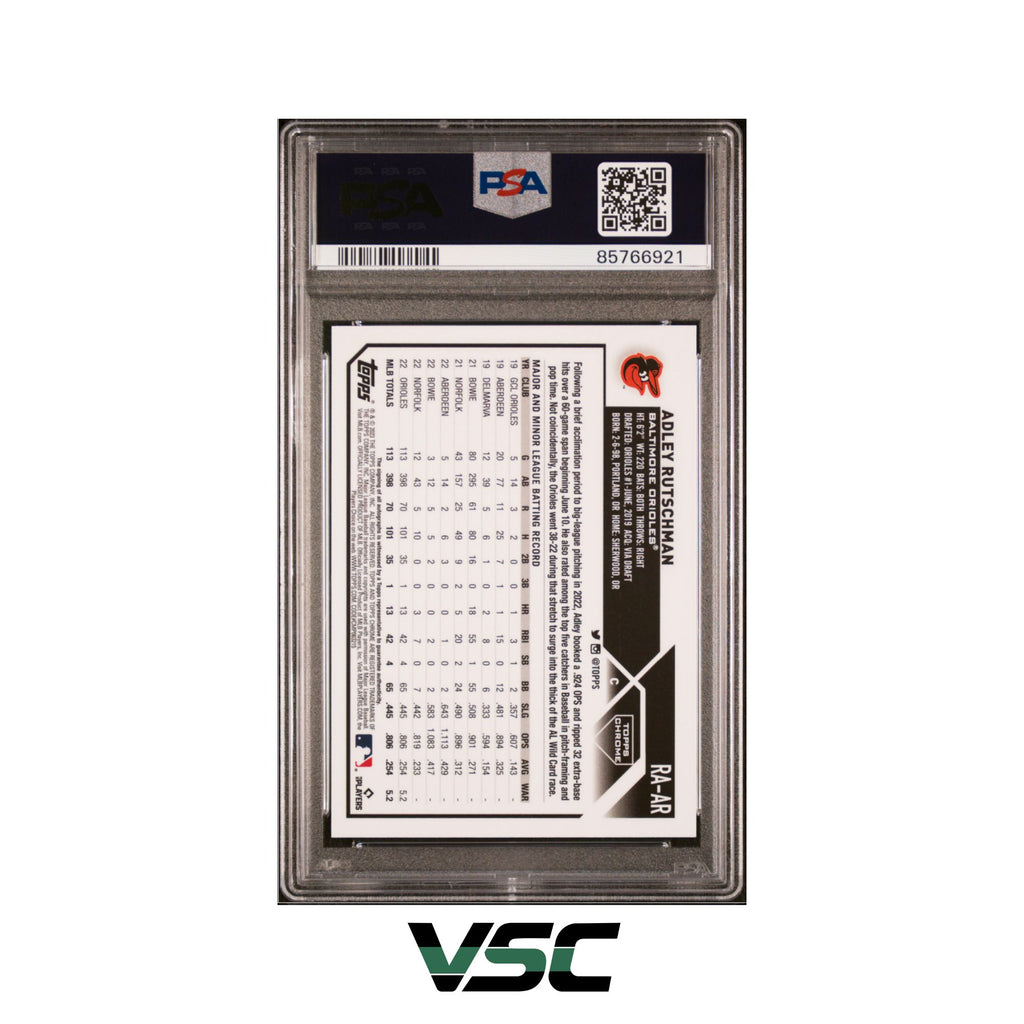 2023 Topps Chrome · Adley Rutschman · RAAR · PSA 9
