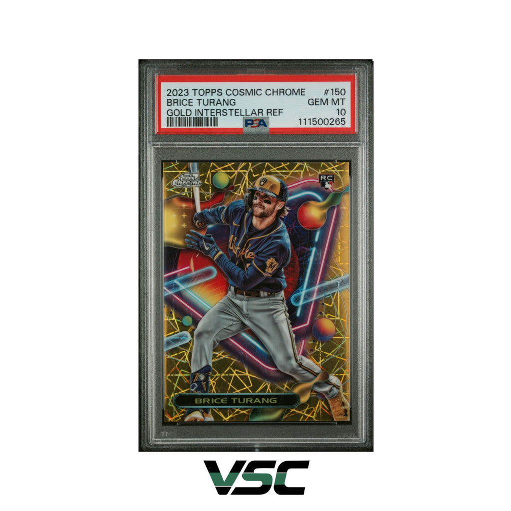 2023 Topps Cosmic Chrome · Brice Turang · 150 · PSA 10