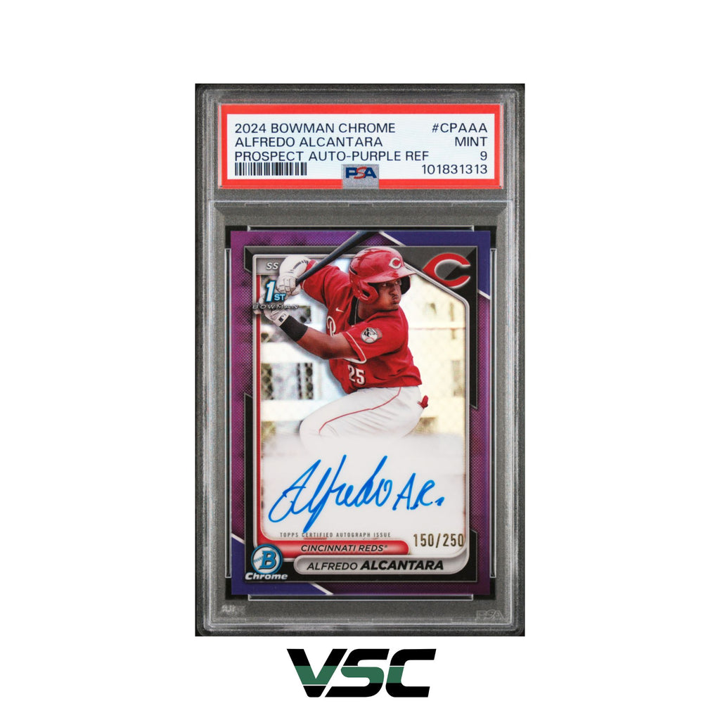 2024 Bowman Chrome · Alfredo Alcantara · CPAAA PSA 9