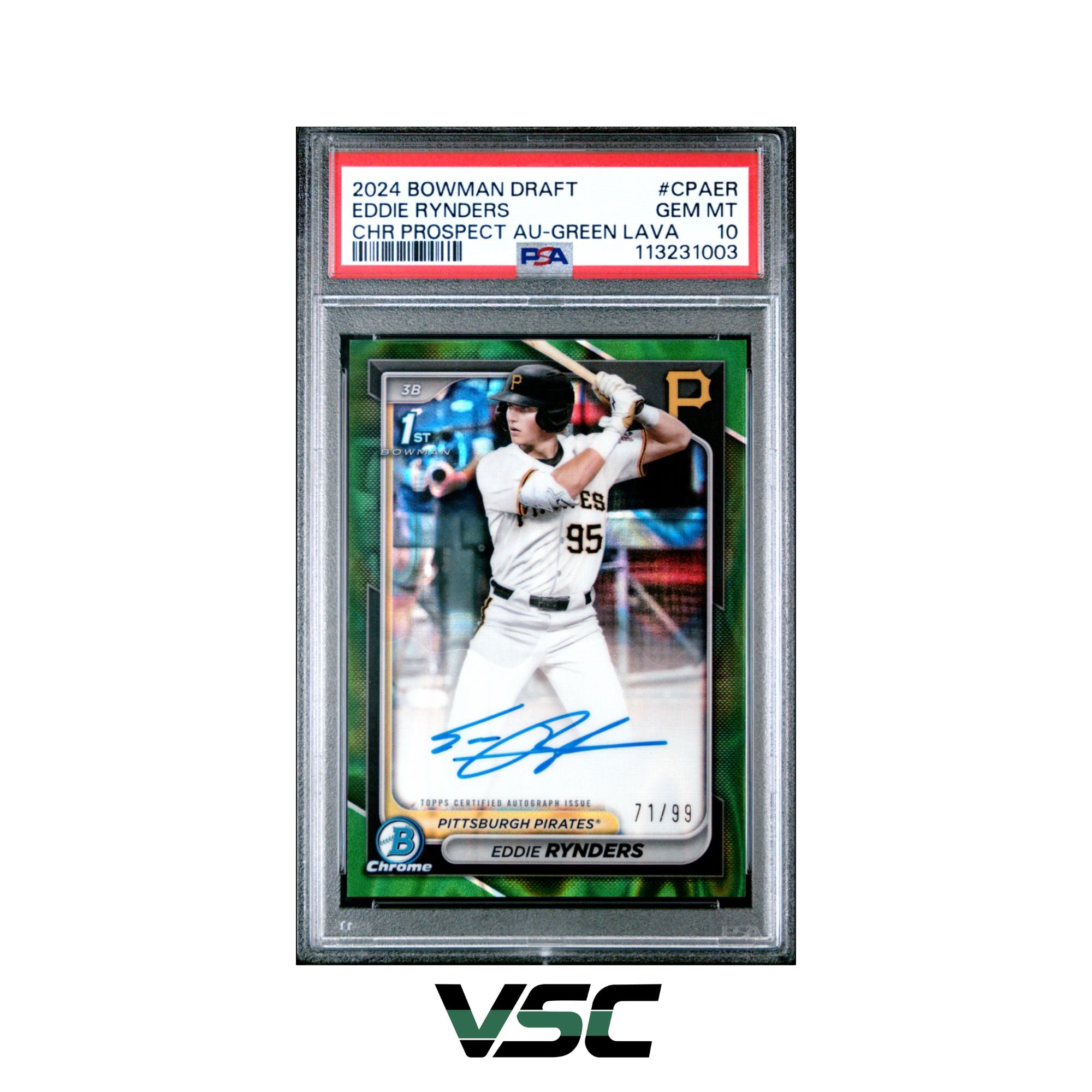 2024 Bowman Draft · Eddie Rynders · CPAER · PSA 10