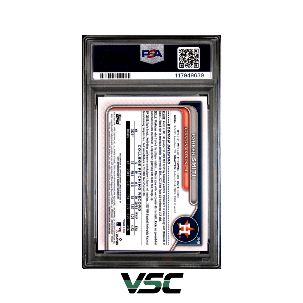 2024 Bowman Draft · Parker Smith · CPAPSM · PSA 10