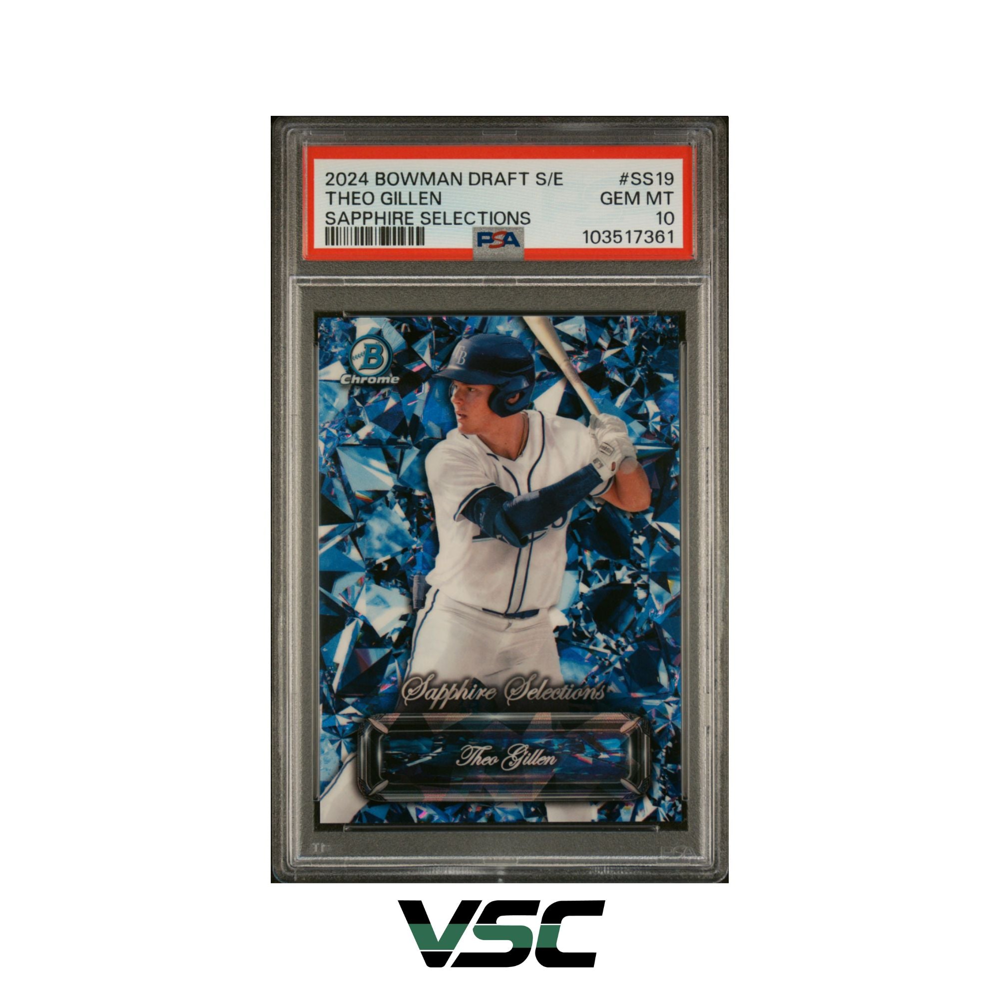 2024 Bowman Draft S/E · Theo Gillen · SS19 · PSA 10
