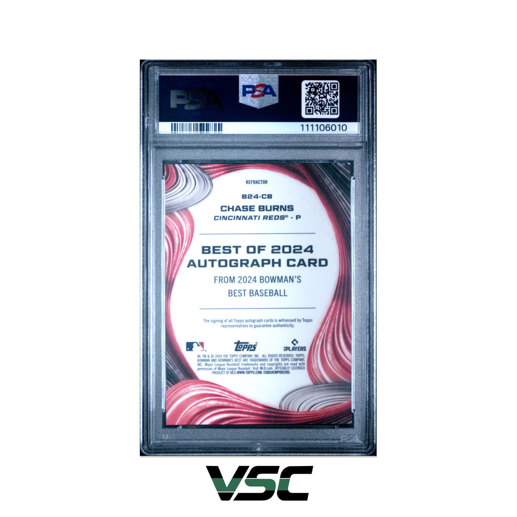 2024 Bowmans Best · Chase Burns · B24CB · PSA 9