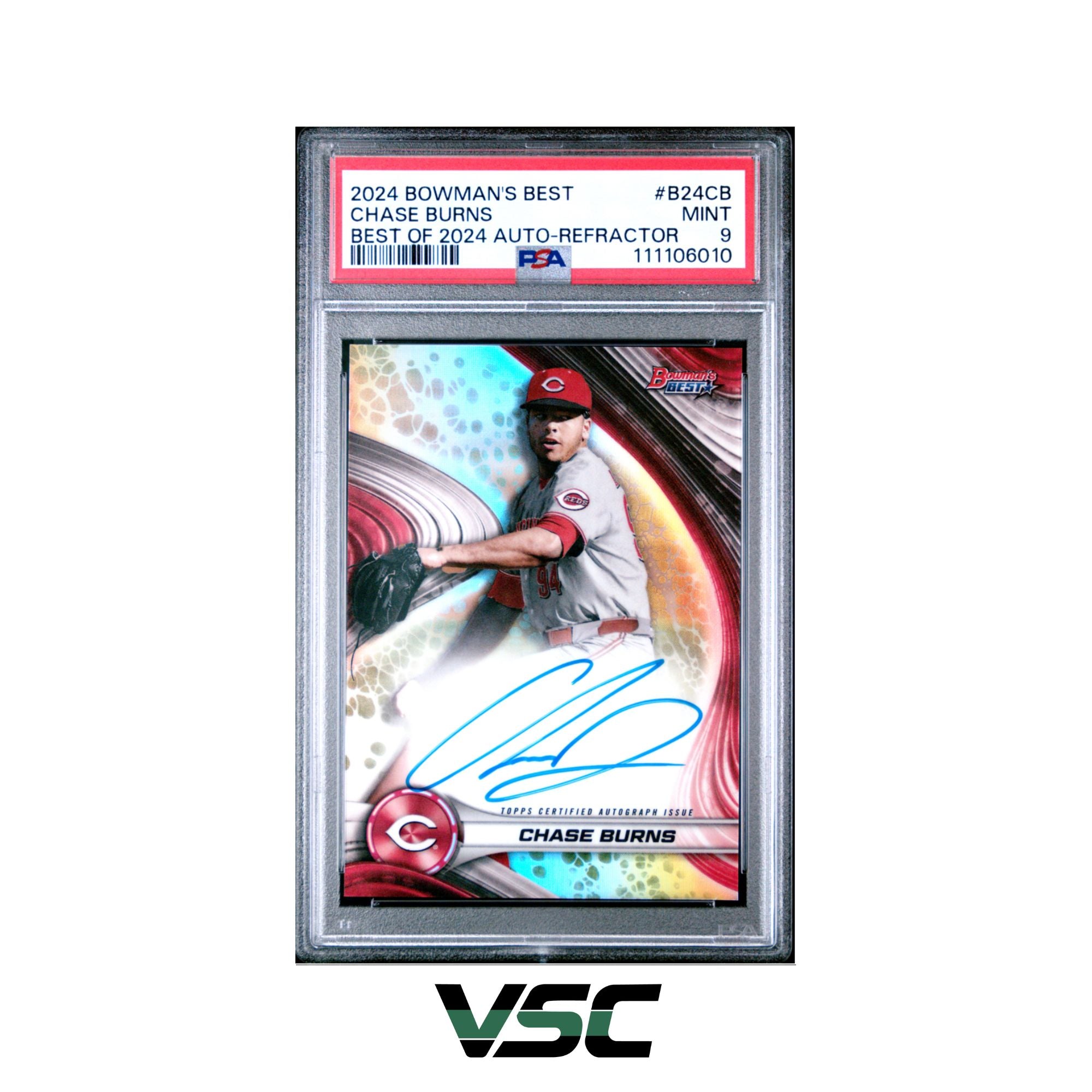 2024 Bowmans Best · Chase Burns · B24CB · PSA 9