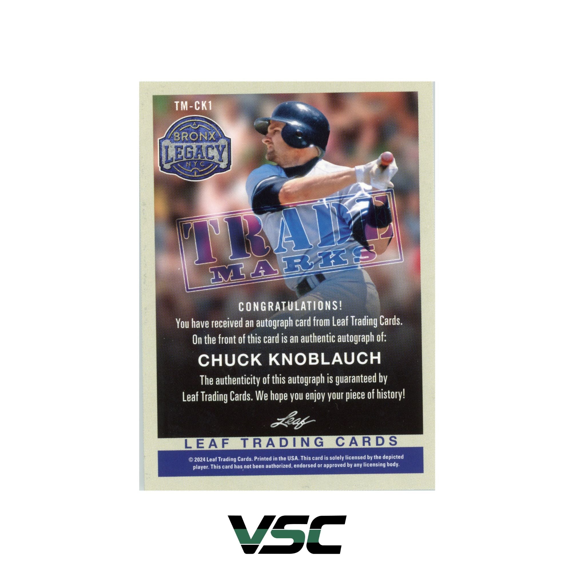 Chuck Knoblauch back