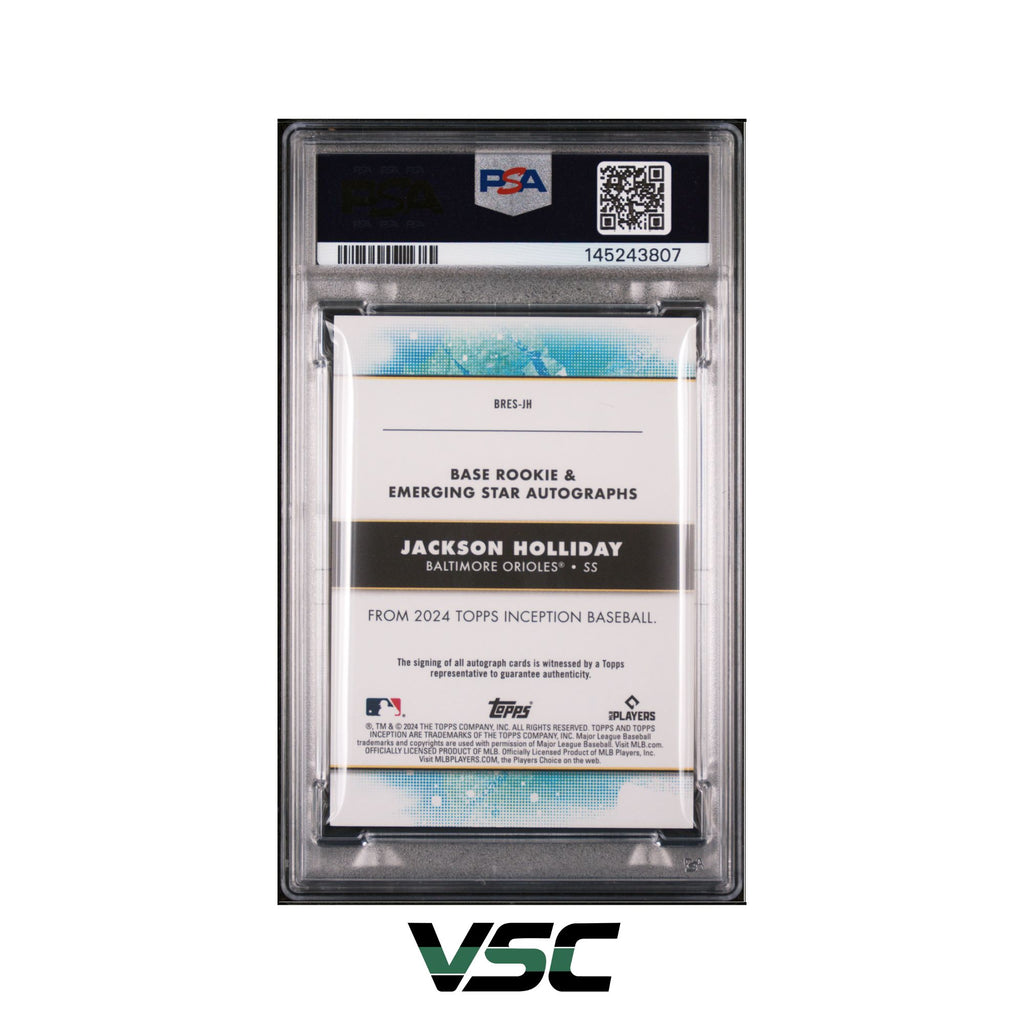2024 Topps Inception · Jackson Holliday · BRESJH · PSA 7