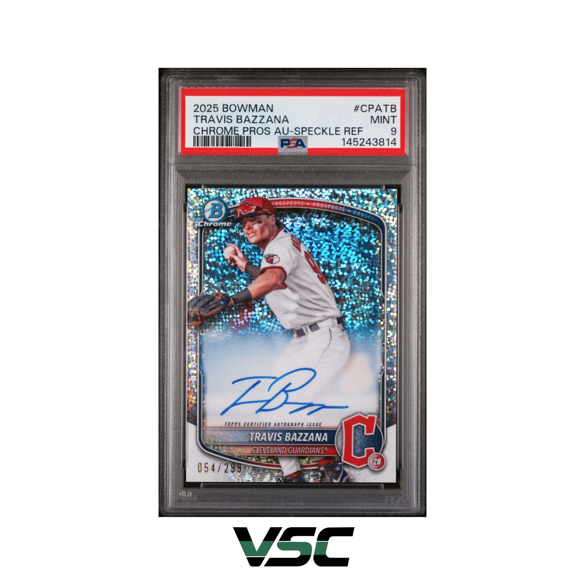 2025 Bowman · Travis Bazzana · CPATB · PSA 9