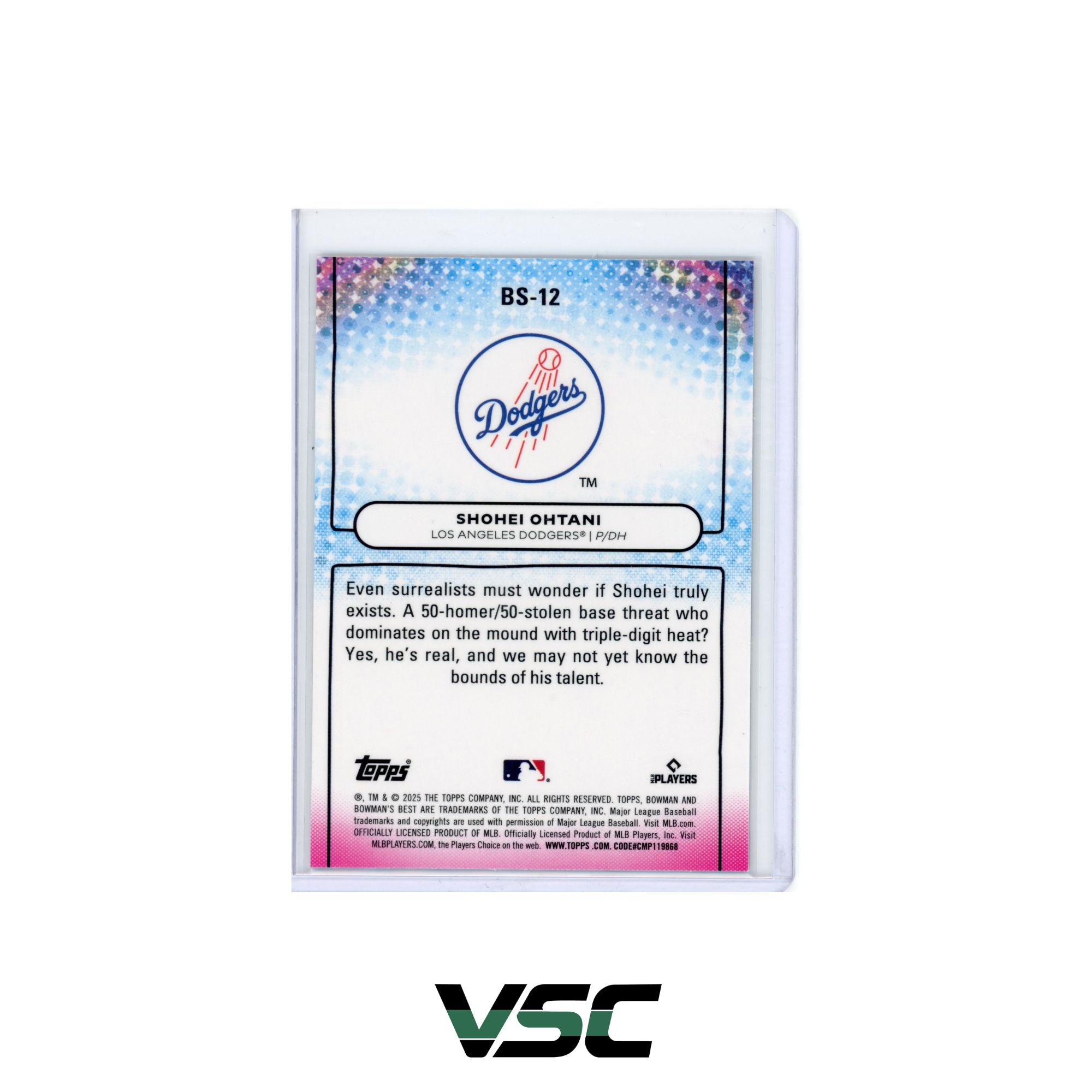 2025 Bowman's Best · Shohei Ohtani · BS12