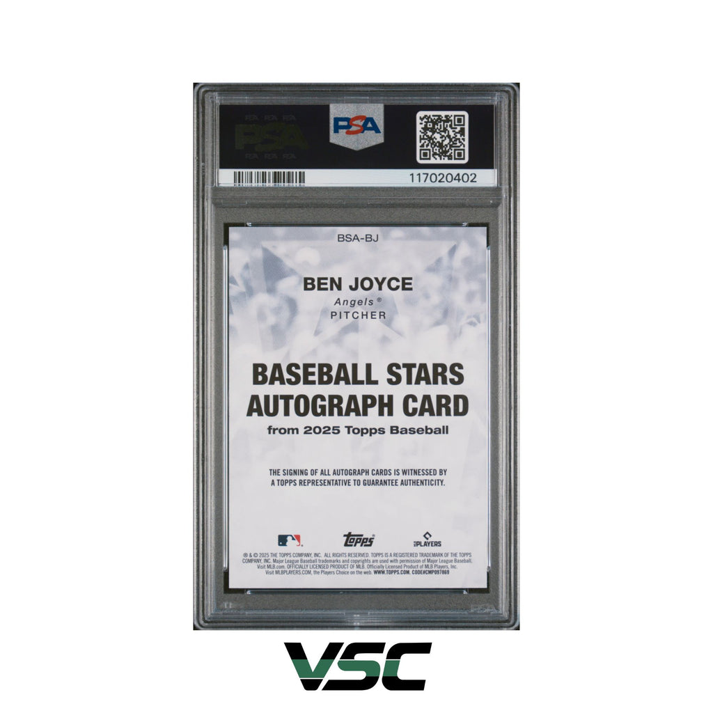 2025 Topps · Ben Joyce · BSABJ · PSA 8