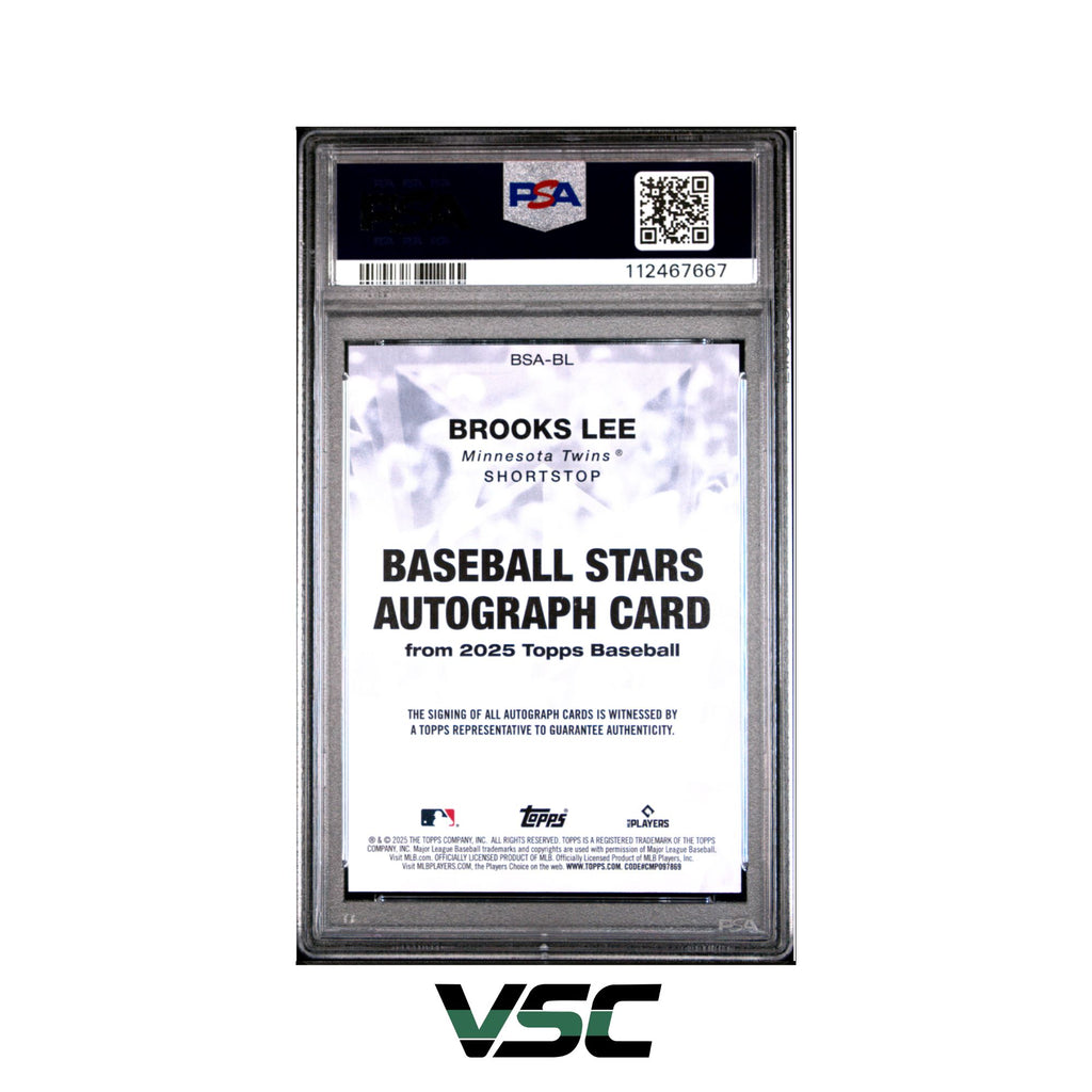2025 Topps · Brooks Lee · BSABL · PSA 8