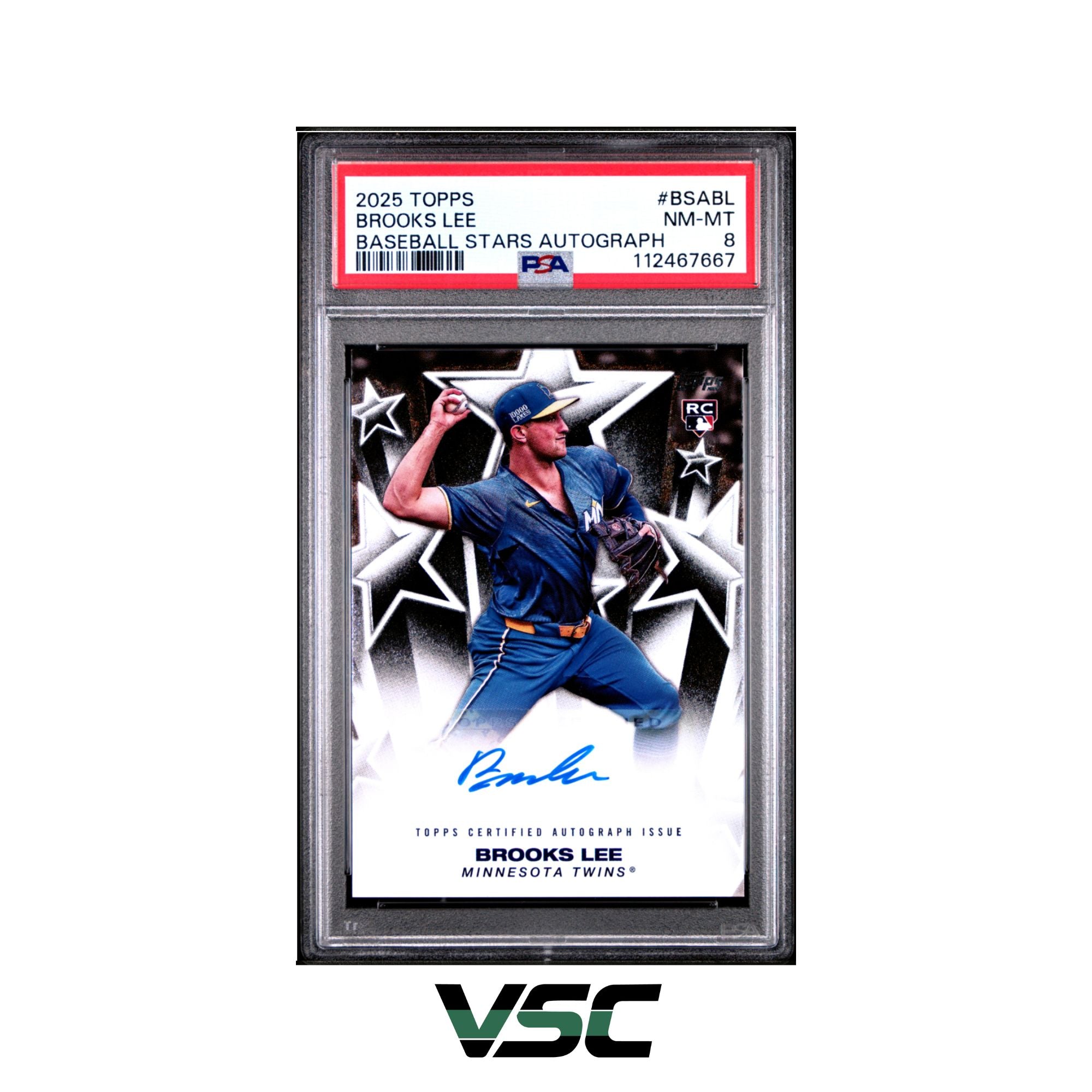 2025 Topps · Brooks Lee · BSABL · PSA 8