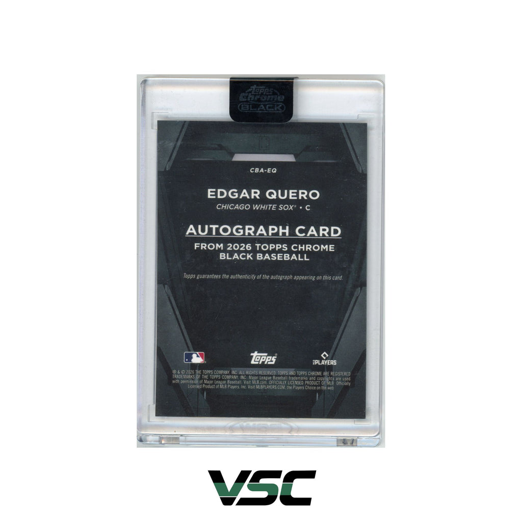 2026 Topps Chrome Black · Edgar Quero · CBAEQ