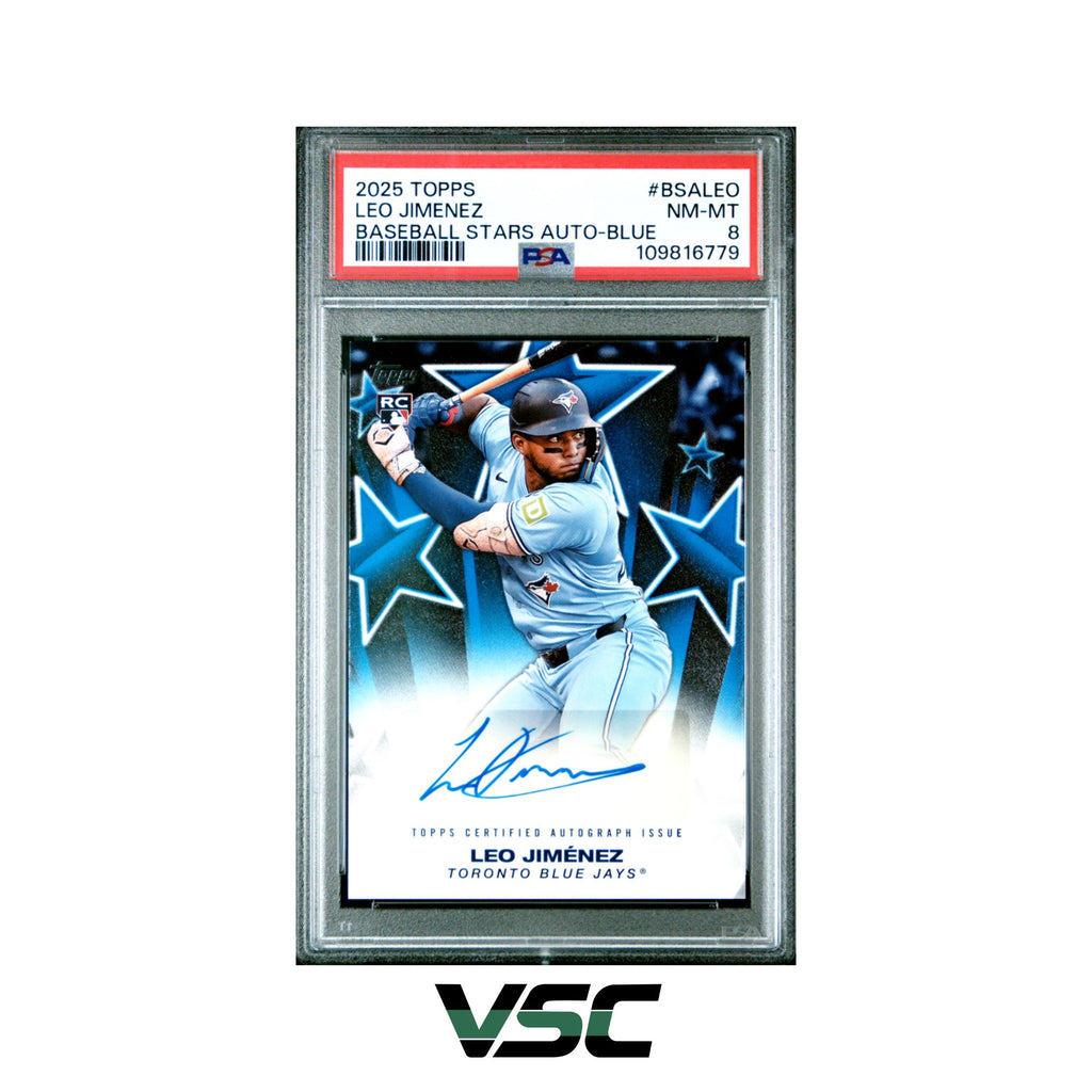 2025 Topps · Leo Jimenez · BSALEO · PSA 8