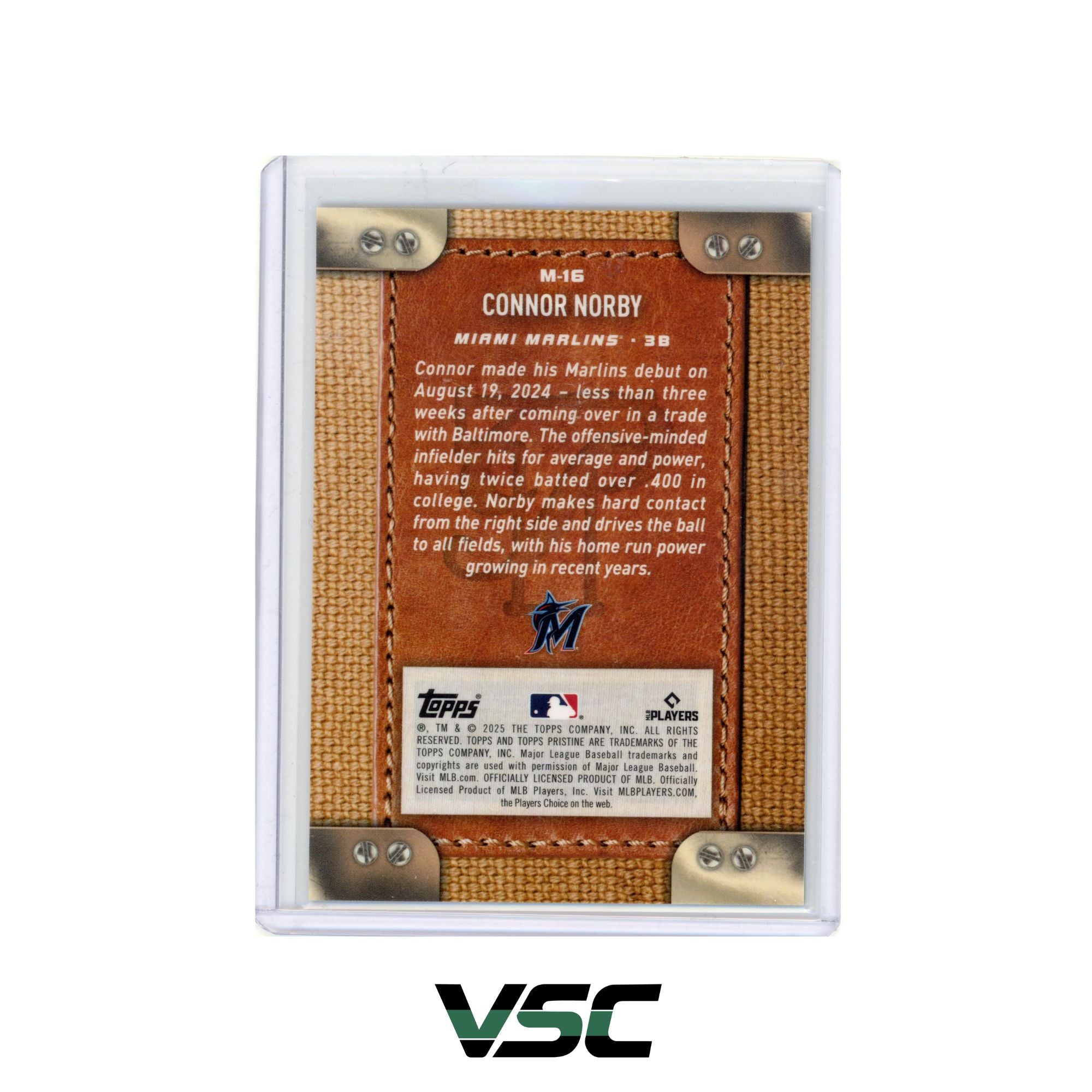 2025 Topps Pristine · Connor Norby · M16