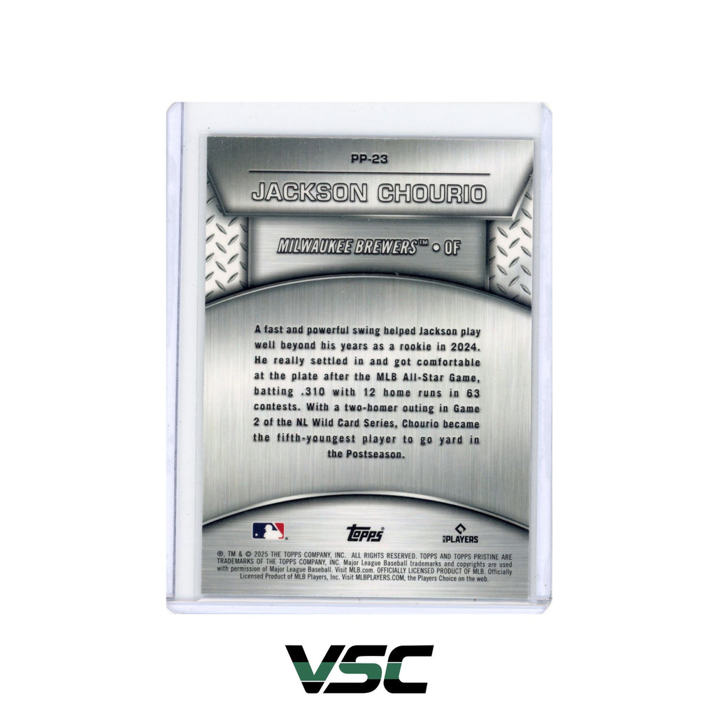 2025 Topps Pristine · Jackson Chourio · PP23
