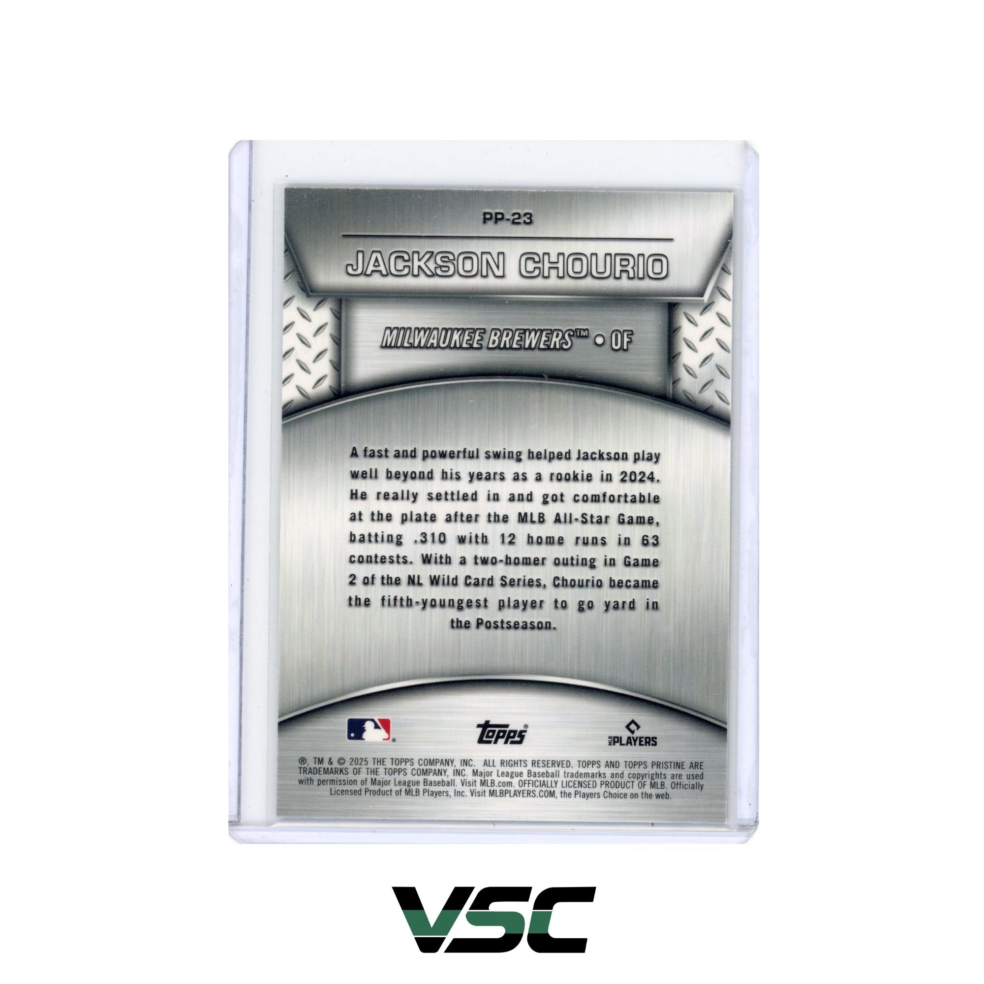 2025 Topps Pristine · Jackson Chourio · PP23