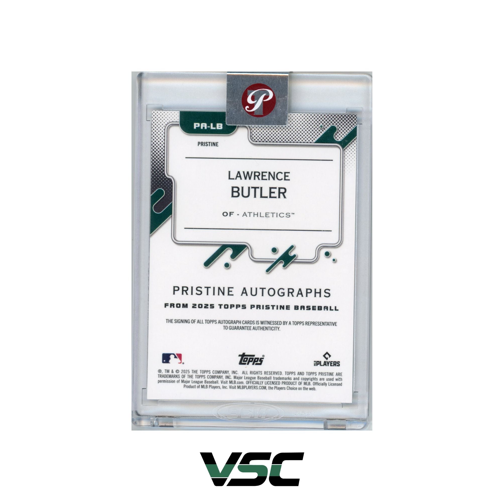 2025 Topps Pristine · Lawrence Butler · PALB