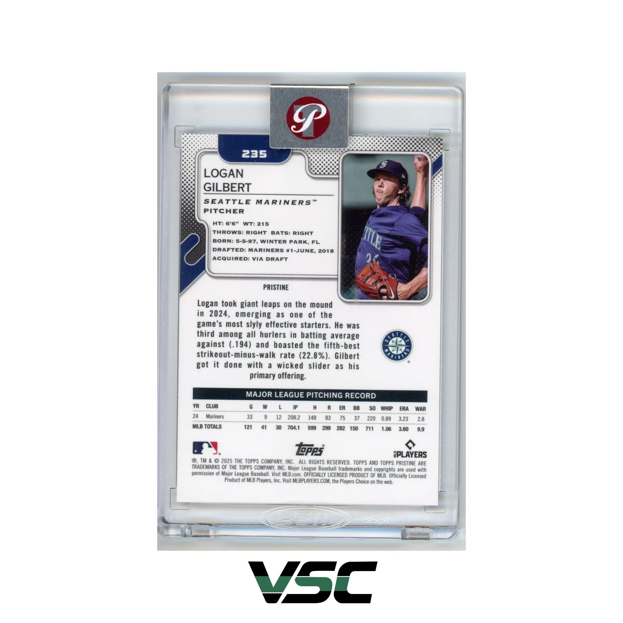 2025 Topps Pristine · Logan Gilbert · 235