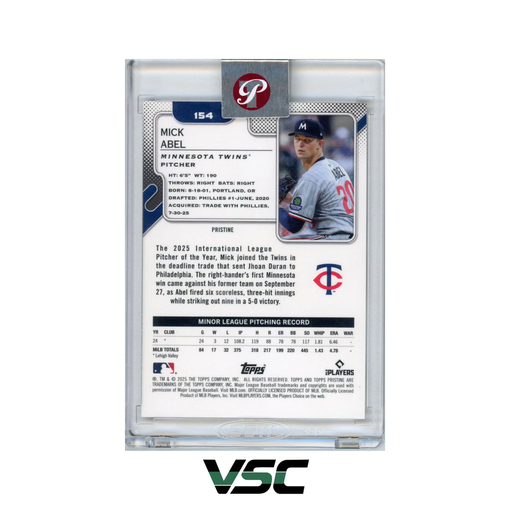 2025 Topps Pristine · Mick Abel · 154