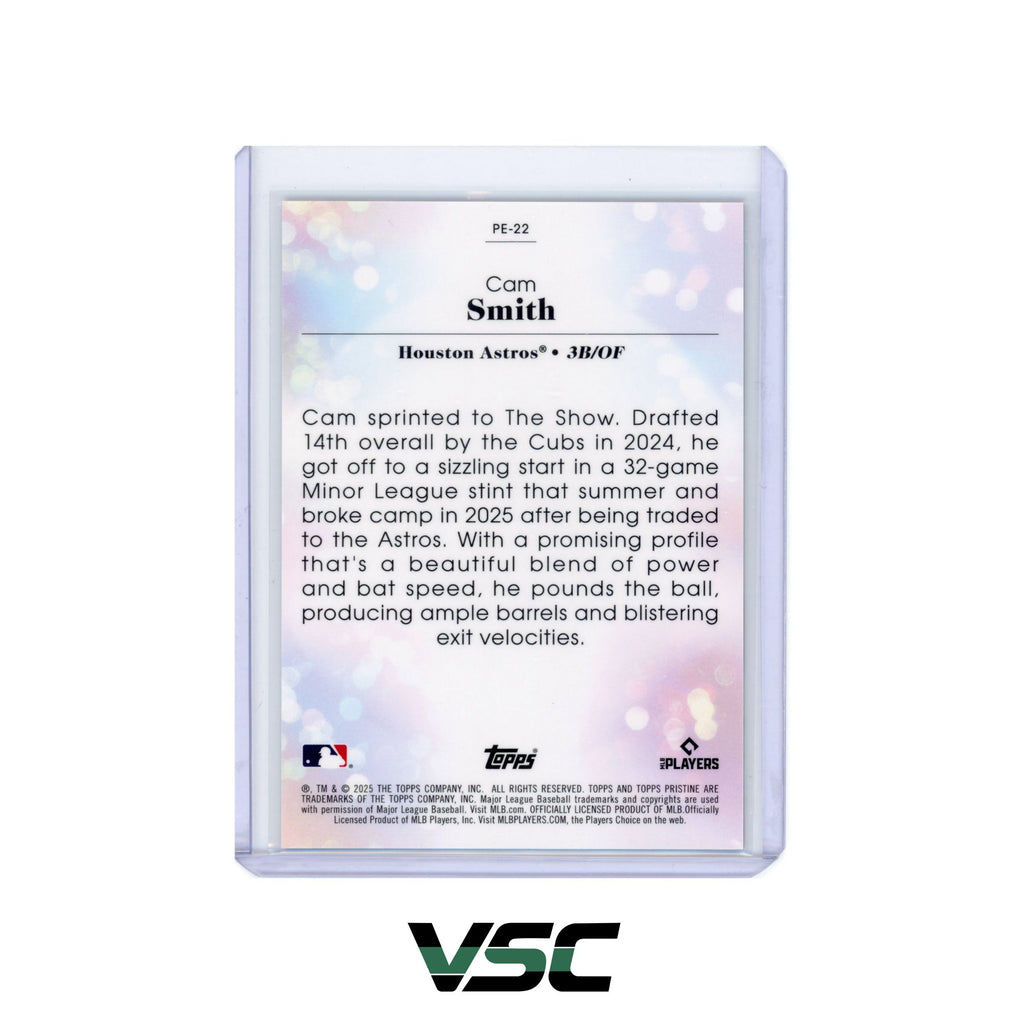2025 Topps Pristine · Cam Smith · PE-22