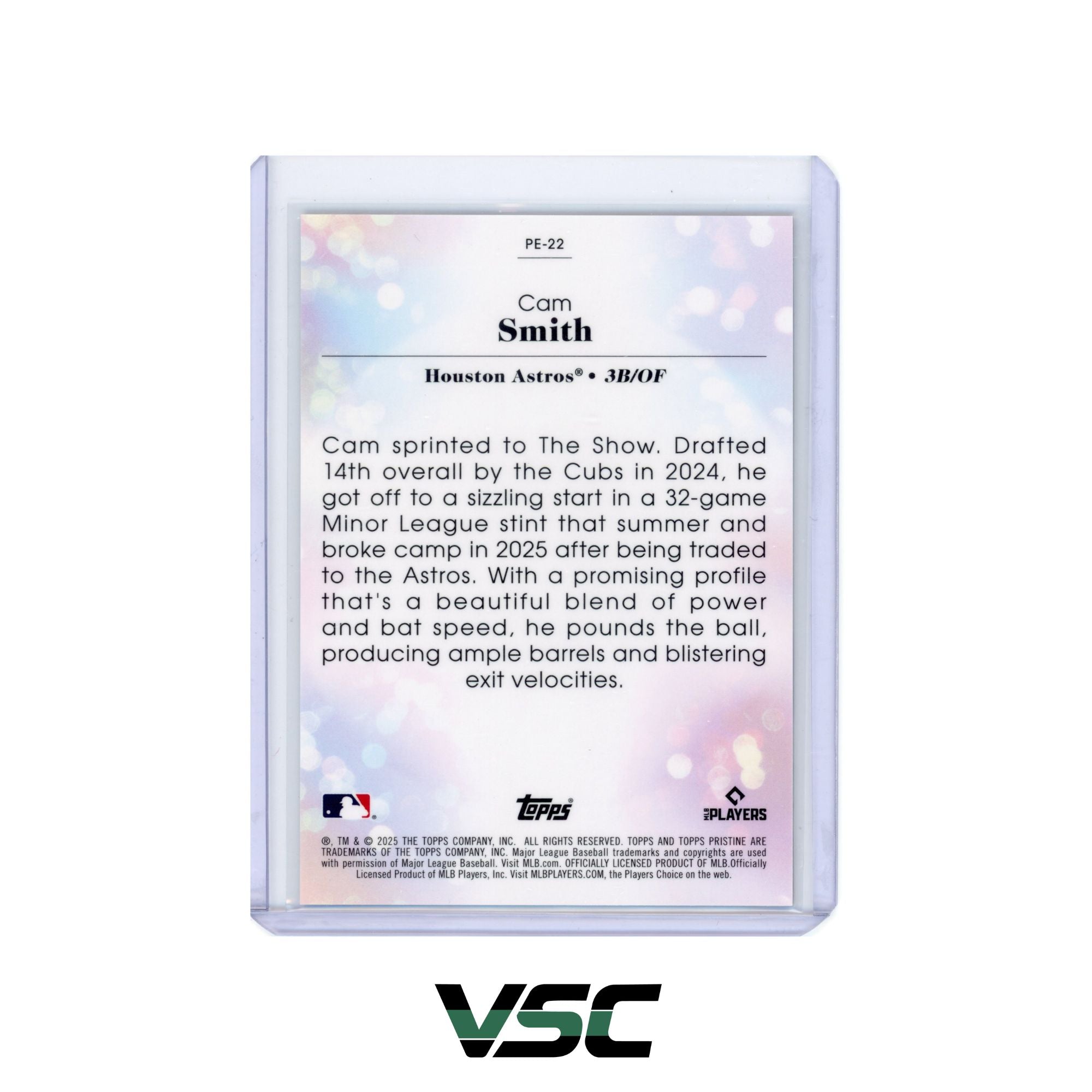 2025 Topps Pristine · Cam Smith · PE-22