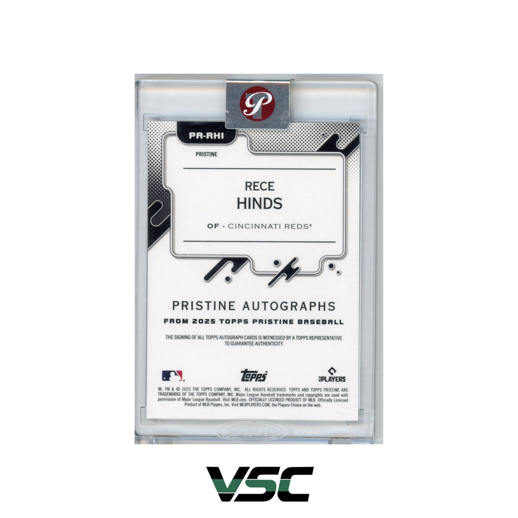 2025 Topps Pristine · Rece Hinds · PARHI