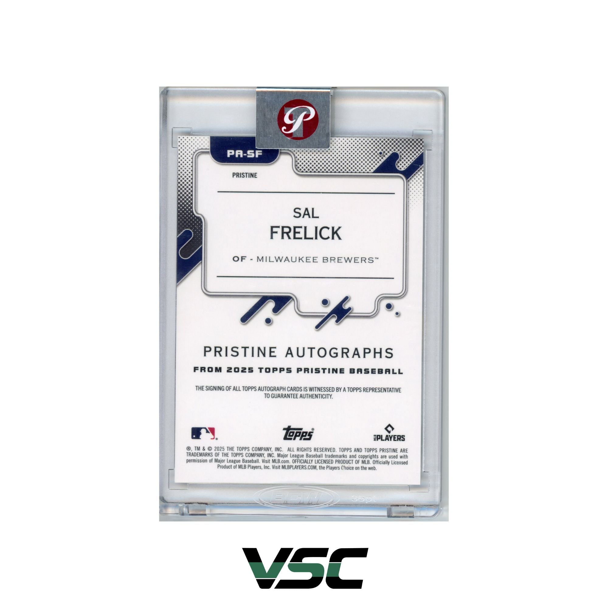 2025 Topps Pristine · Sal Frelick · PASF