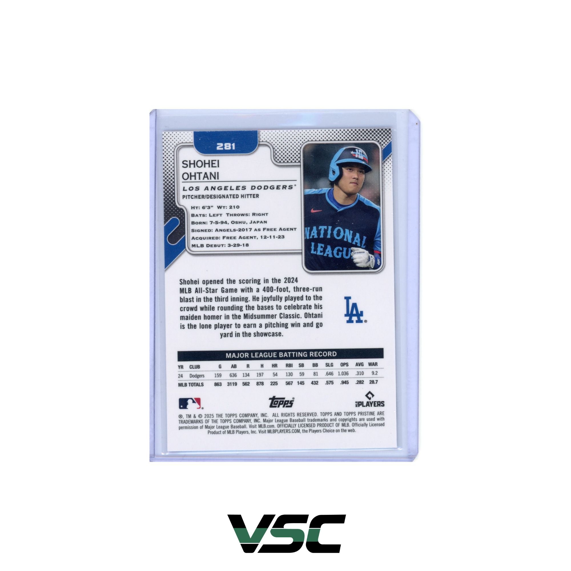 2025 Topps Pristine · Shohei Ohtani · 281