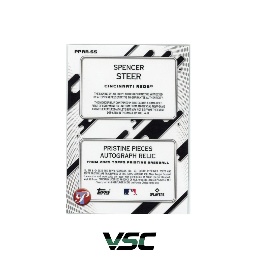 2025 Topps Pristine · Spencer Steer · PPARSS
