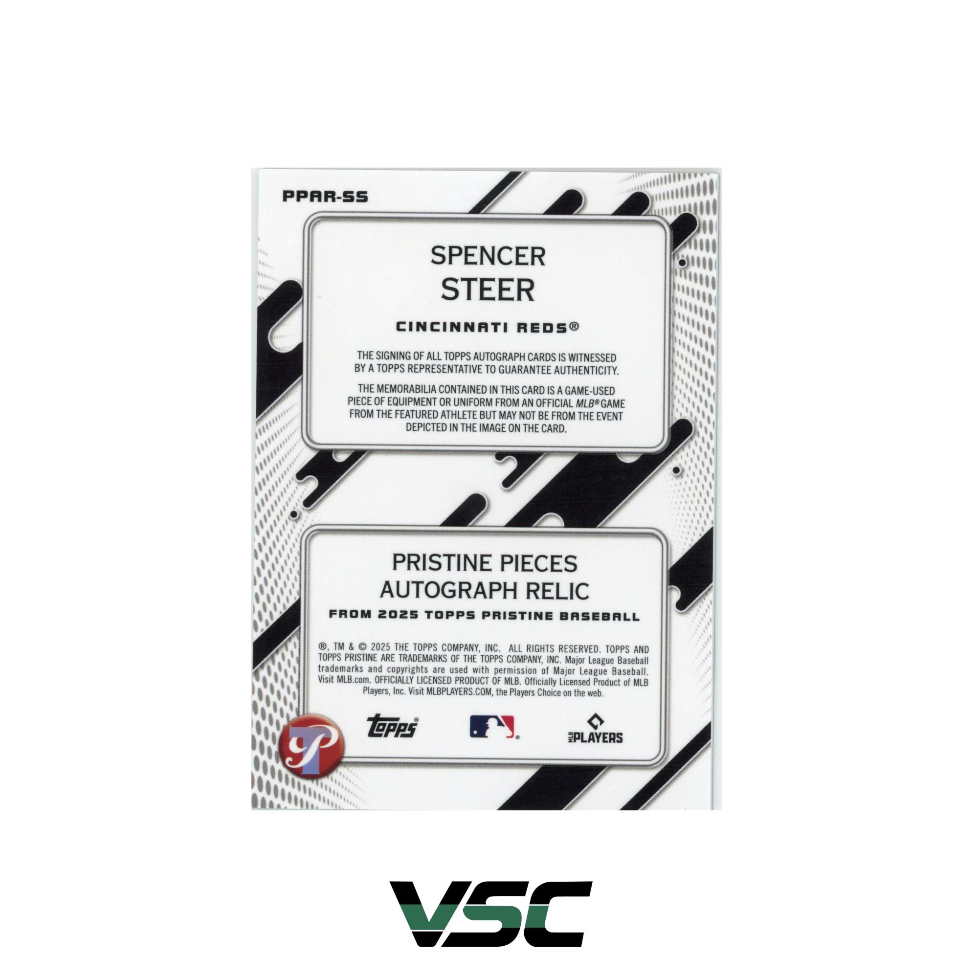 2025 Topps Pristine · Spencer Steer · PPARSS