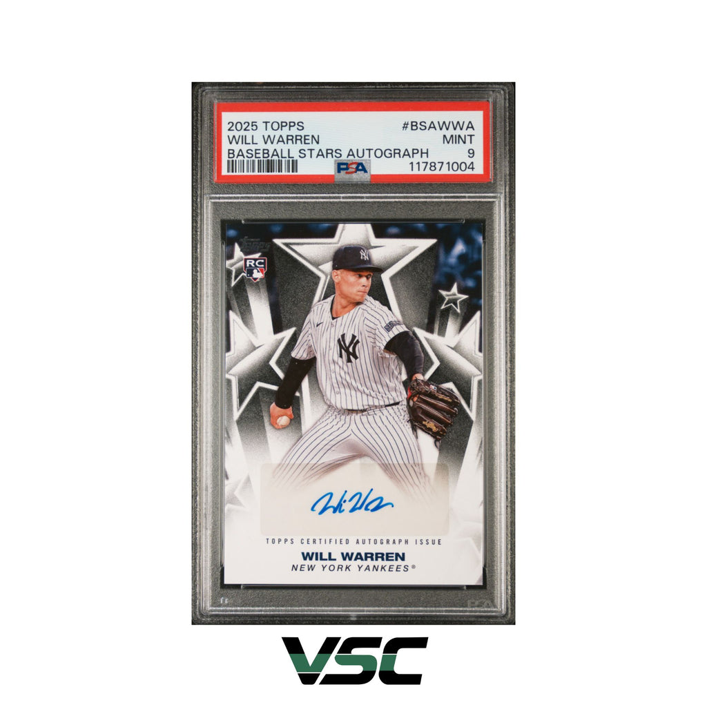 2025 Topps · Will Warren · BSAWWA · PSA 9