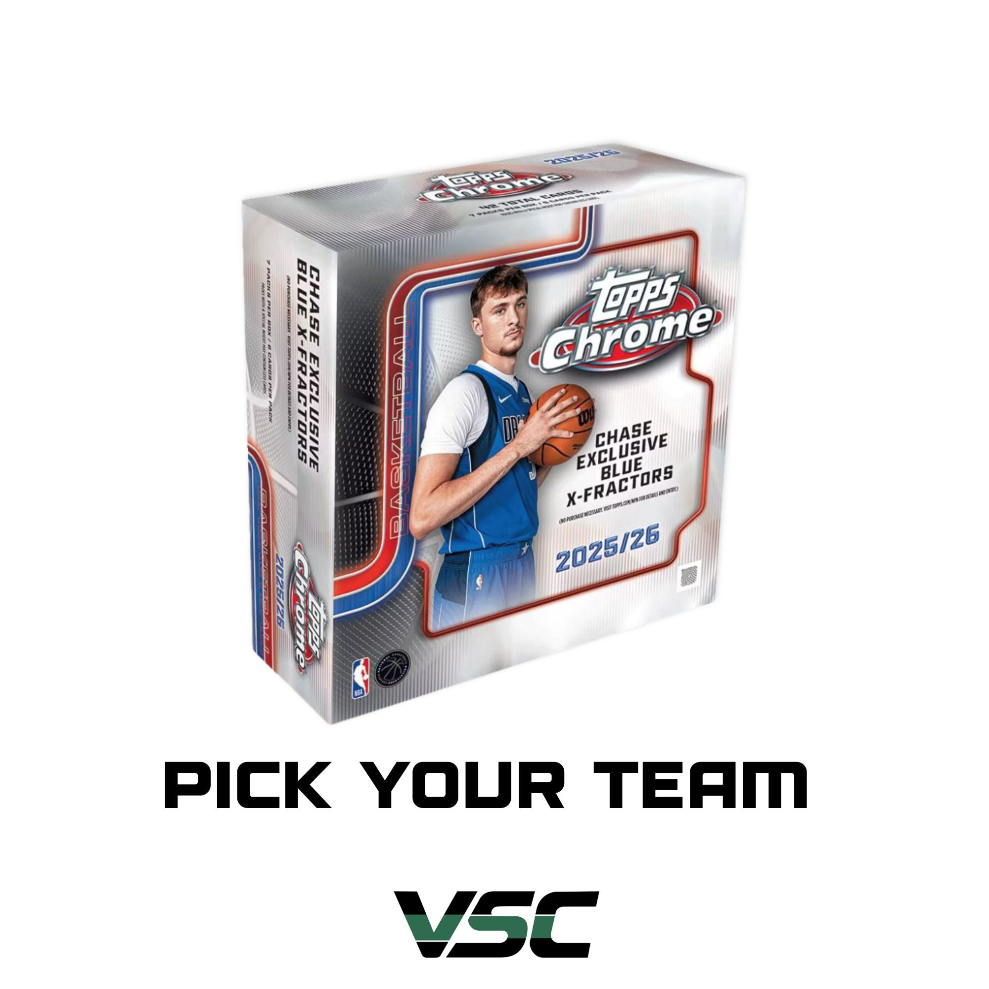 Multiple Boxes: 2025 Topps Chrome NBA Mega Box (4 Box) – Live Break | Pick Your Team (PYT)