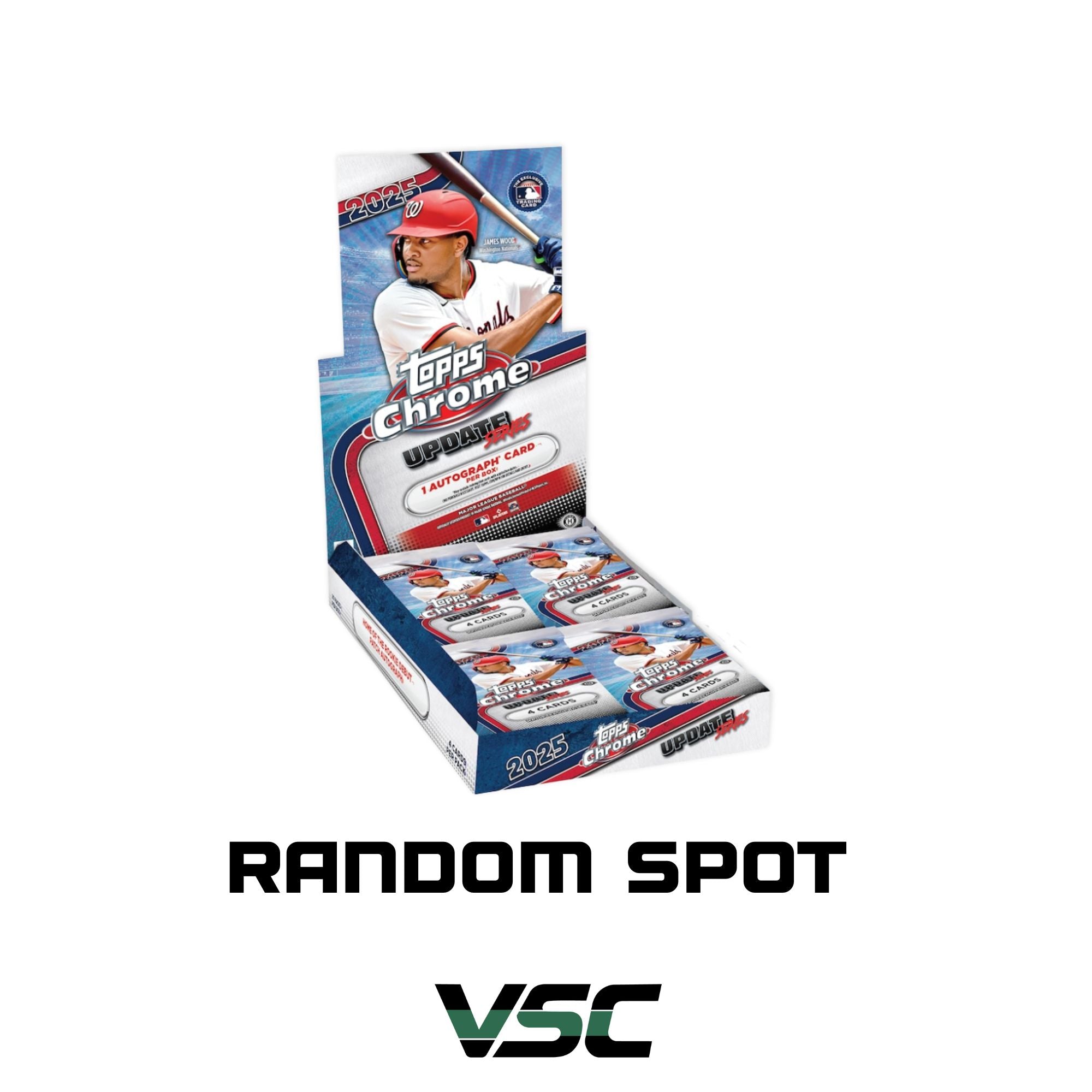 Multiple Boxes: 2025 Topps Chrome Update (4 Box) – Live Break | Random Spot