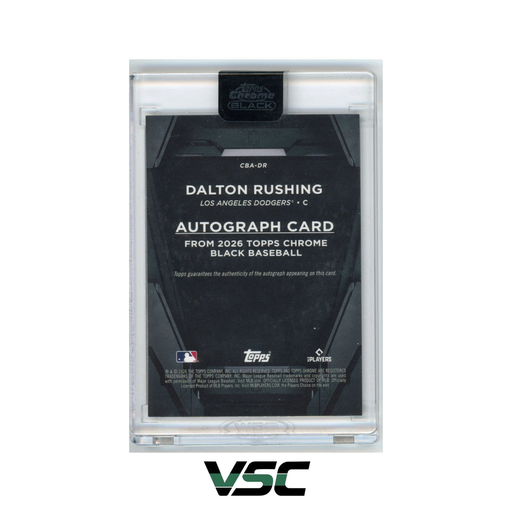 2026 Topps Chrome Black · Dalton Rushing · CBADR