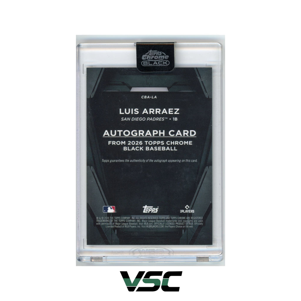 2026 Topps Chrome Black · Luis Arraez · CBALA