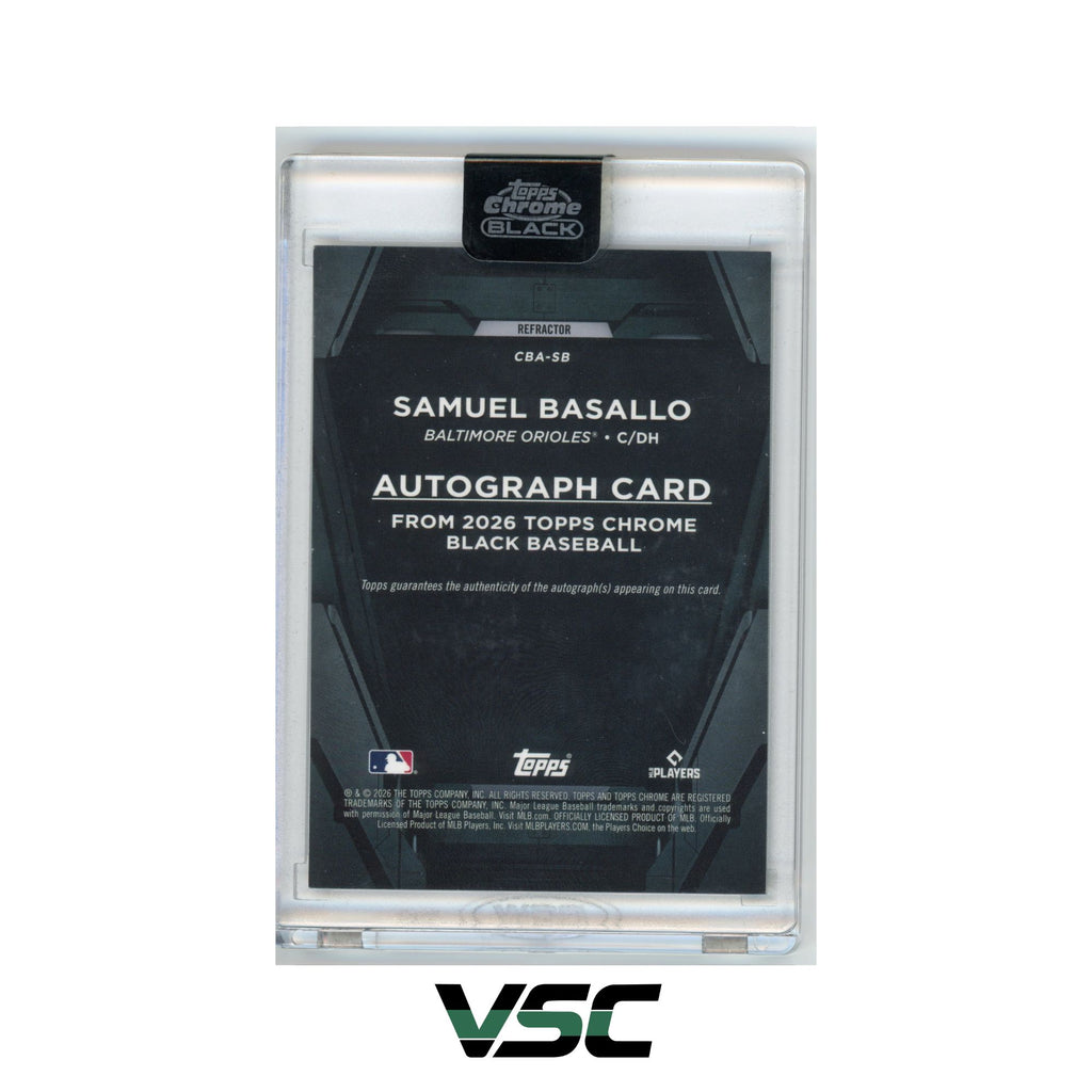 2026 Topps Chrome Black · Samuel Basallo · CBASB